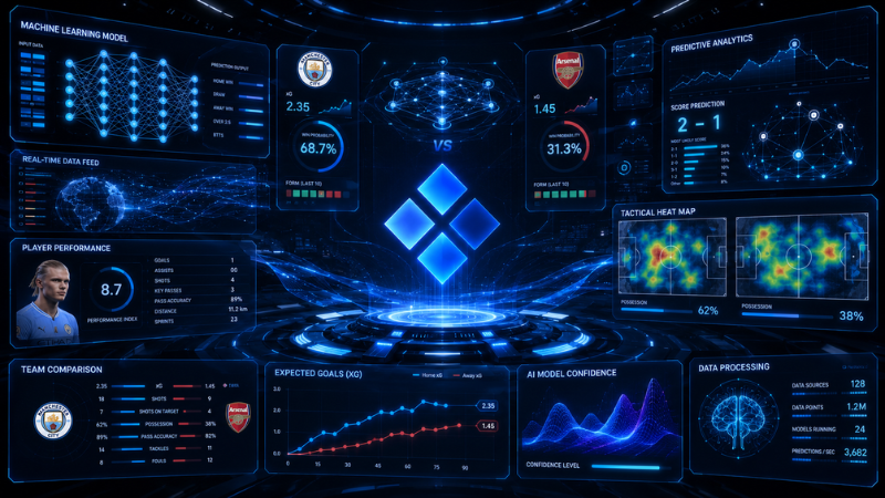 Giao diện machine learning phân tích dữ liệu trận đấu trên nền tảng công nghệ C168